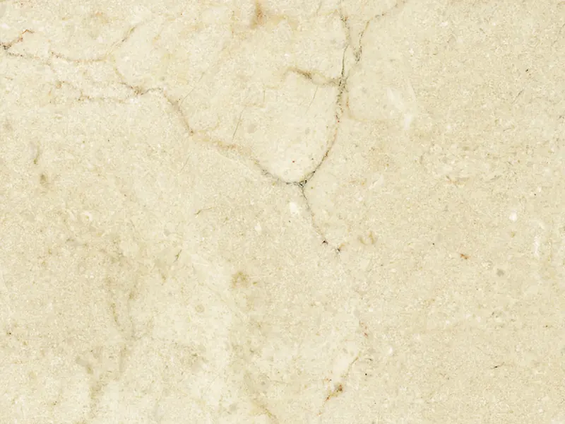 Mármore Crema Marfil polido, bege claro com veios finos